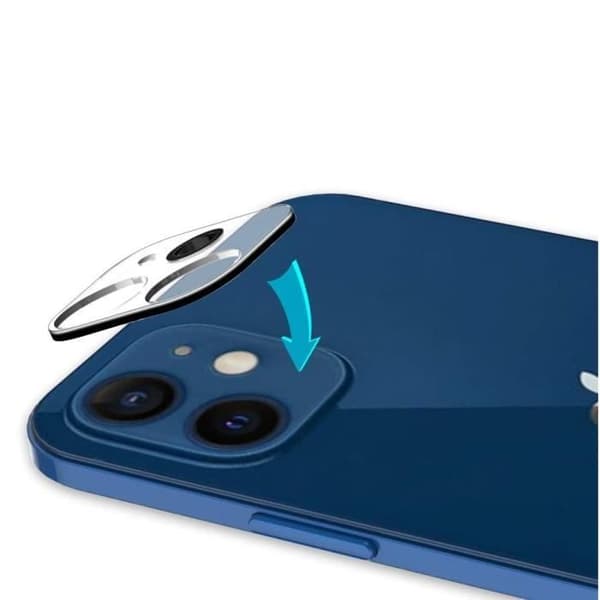 Skydd för Kamera Hel för iPhone 12 (6,1") [Paket om 2] Härdat glas Kameralins Bakre Film Phonillico®