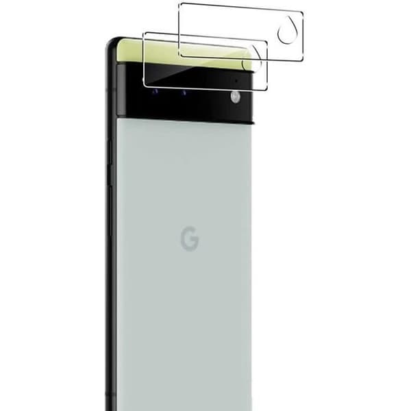 Skyddskamera för Google Pixel 6 [2-pack] Tempererat glas bakre kameraskydd Phonillico®