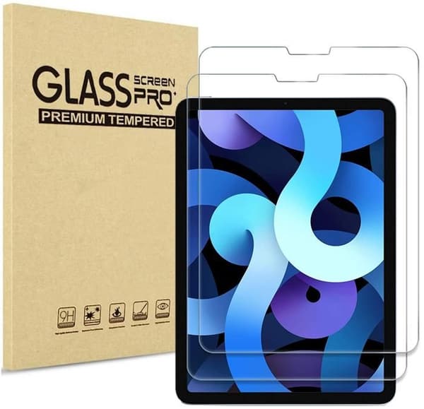 Härdat glas för iPad AIR 5 / iPad AIR 4 [Pack 2] Skärmskydd Film Resistenta [Set av 2] Skyddsglas Anti Repor Phonillic