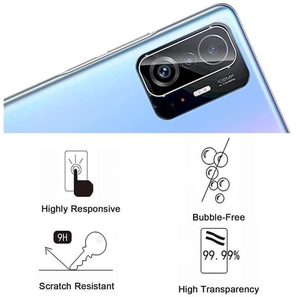 Skyddskamera för Xiaomi 11T 5G - 11T PRO 5G [Parkerad 2] Härdat glas bakre kameras skyddsfilm Phonillico®
