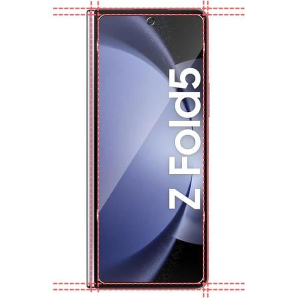 Tempered Glass for Samsung Galaxy Z FOLD 5 [Pack 2] Screen Protection Film Phonillico®