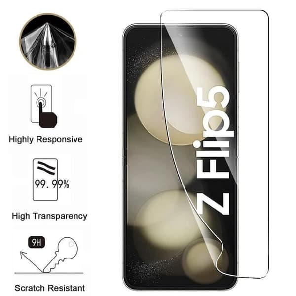 Skydd för skärm och kamera för Samsung Galaxy Z FLIP 5 [Pack 2] Motståndskraftig, rep-beständig, ultratunn Phonillico®