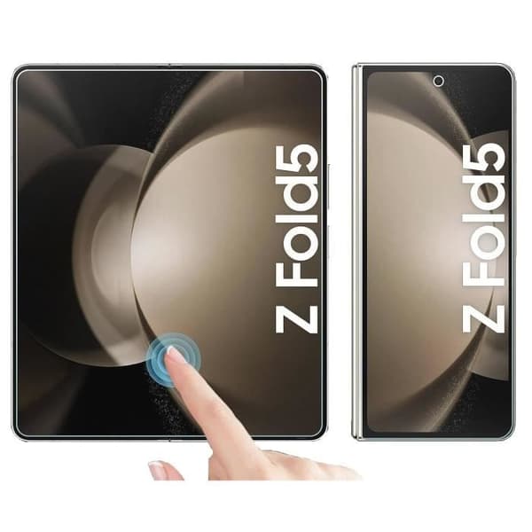 Skärm- och kameraskydd för Samsung Galaxy Z FOLD 5 [Pack 2] Ultra tunn repbeständig skyddare Phonillico®