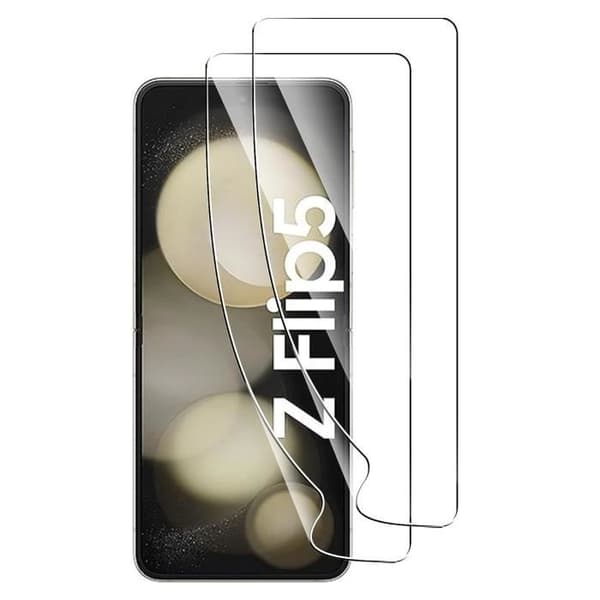 Skärmskydd i plast för Samsung Galaxy Z FLIP 5 [Pack 2] Slitstarkt anti-rep ultratunt Phonillico®