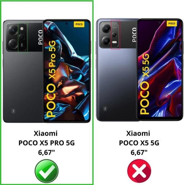 Härdat Glas för Xiaomi Poco X5 PRO 5G [Pack 4] Skyddsfilm för Skärm Phonillico®