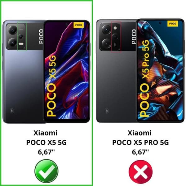 Härdat glas för Xiaomi Poco X5 5G [Pack 4] Film Skyddsskärm Phonillico®