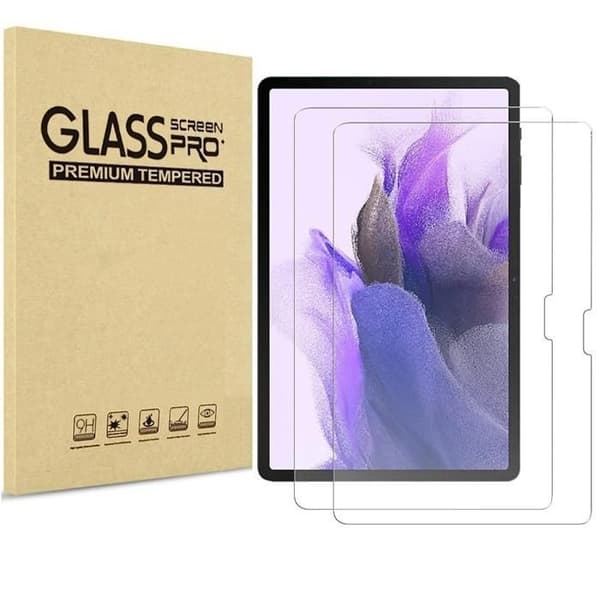Härdat glas - Phonillico - Pack 2 - Kompatibel med Galaxy Tab S10/S9 - Repotålig - Transparent