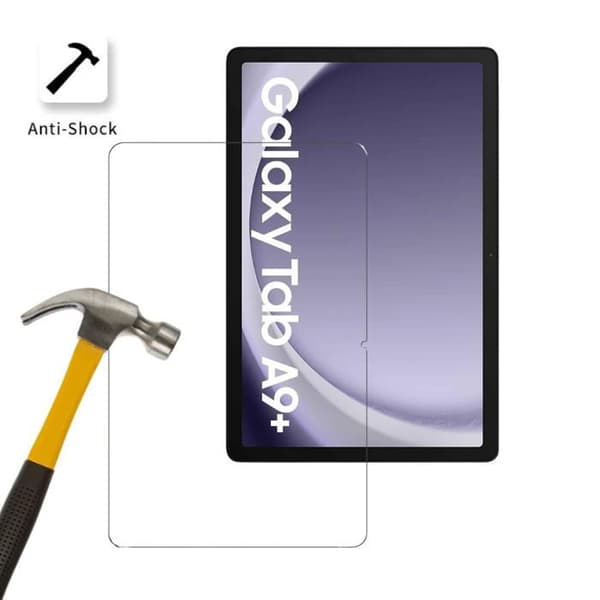 Filmskydd - Phonillico - Samsung Galaxy Tab A9 PLUS 2023 - Pack 2 - Härdat Glas - Repfnittrande