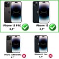Miniatyrbild 2 av 4: Filmtåligt glas för iPhone 15 - iPhone 15 PRO [Pack 2] Skärmskydd Phonillico®