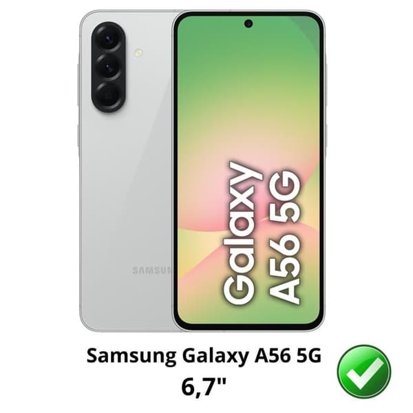 Härdat Glas - Phonillico® - Samsung Galaxy A56 5G - Pack 2 - Skydd för Skärm och Kamera - Resistens mot Repor