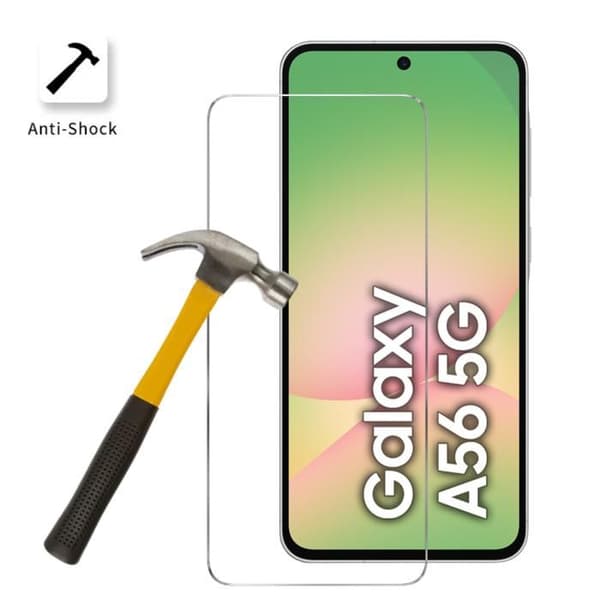Härdat Glas - Phonillico® - Samsung Galaxy A56 5G - Paketering av 4 - Repåstandig - Transparent