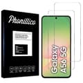 Miniatyrbild 1 av 5: Härdat Glas - Phonillico® - Samsung Galaxy A56 5G - Paket 2 - Repellerande mot repor - Skärmskydd