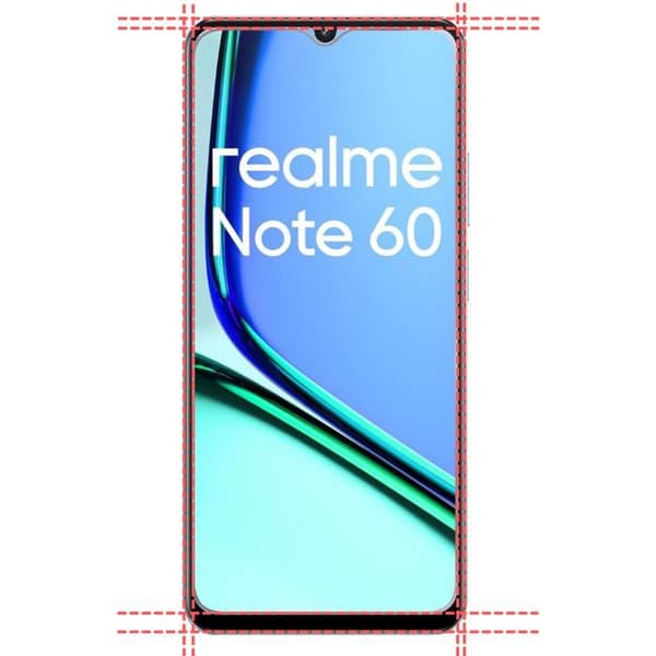 Härdat Glas - Phonillico® - Realme Note 60 - Pack om 4 - Skärm Skydd - Rep resistant