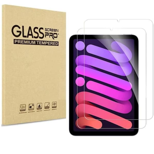 Härdat glas - Phonillico® - iPad MINI 7 - Pack 2 - Repellerar repor - Skärmskydd