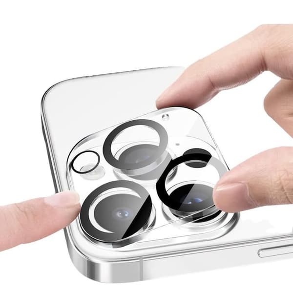 Skydd för Kamera till iPhone 15 PRO - iPhone 15 PRO MAX [2-pack] Härdat Glas Bakre Kamera Filmskydd Phonillico®
