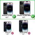 Miniatyrbild 2 av 4: Skyddsglas till Kamera för iPhone 15 PRO - iPhone 15 PRO MAX [Paket med 2] Härdat Glas Tillbakakamera Skydd Phonillico®