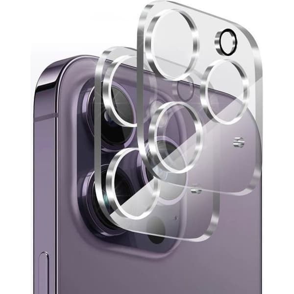 Skyddsglas till Kamera för iPhone 15 PRO - iPhone 15 PRO MAX [Paket med 2] Härdat Glas Tillbakakamera Skydd Phonillico®