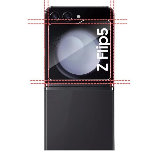 Härdat glas för Samsung Galaxy Z FLIP 5 [Pack 2] Skärmskydd Phonillico®