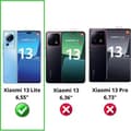 Miniatyrbild 2 av 4: Skyddskamera för Xiaomi 13 Lite [Paket med 2] Härdat Glas Bakre Kameraskydd Film Phonillico®