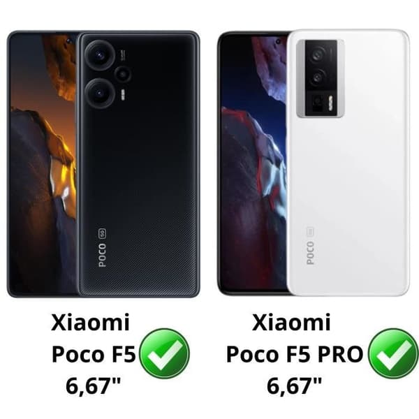 Skyddande film - Phonillico® - Xiaomi Poco F5 / F5 PRO - 2-pack - Härdat glas - Repbeständig