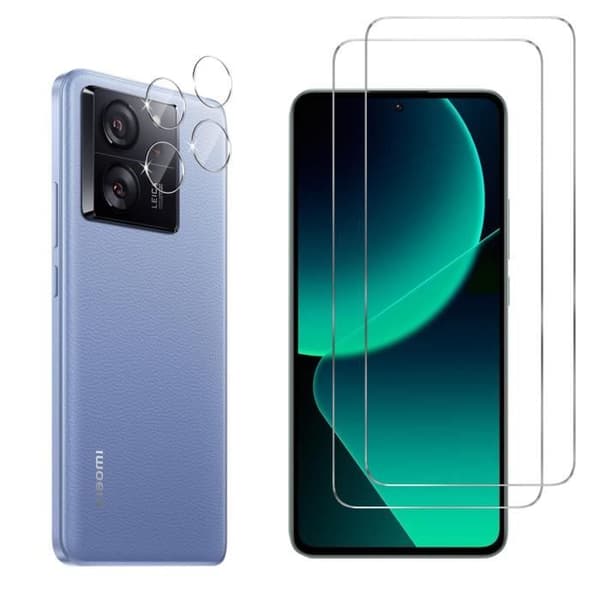 Härdat glas för Xiaomi 13T - 13T PRO och kamera skydd [Pack 2] Fim glas skydd Phonillico®