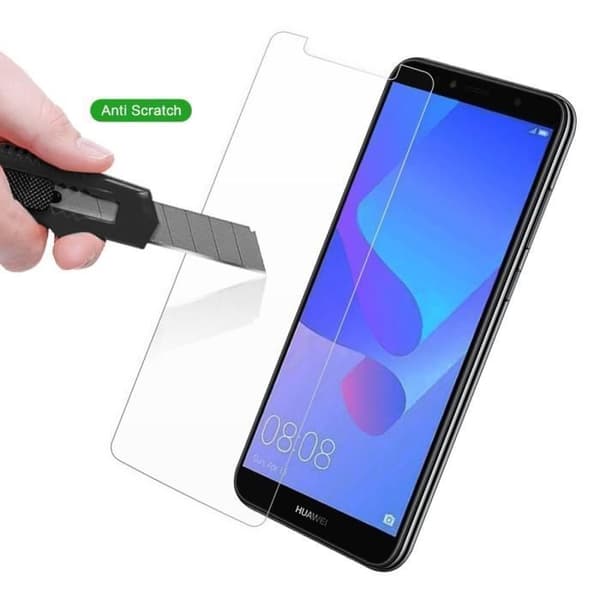 Skyddande film - Phonillico® - HUAWEI Y6 2018 - Härdat glas - Rep-resistant - Lätt installation