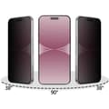 Miniatyrbild 3 av 4: Härdat glas Anti Spy för iPhone 15 PRO MAX och kameraskydd [Pack 2] Skärmskydd Phonillico®