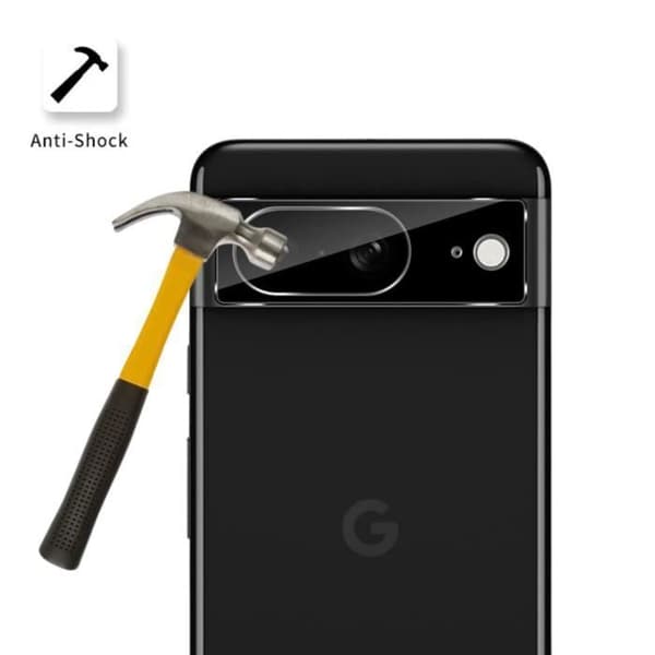 Kameraskydd - Phonillico® - Google Pixel 8 - Set med 2 - Härdat glas - Rep-resistant