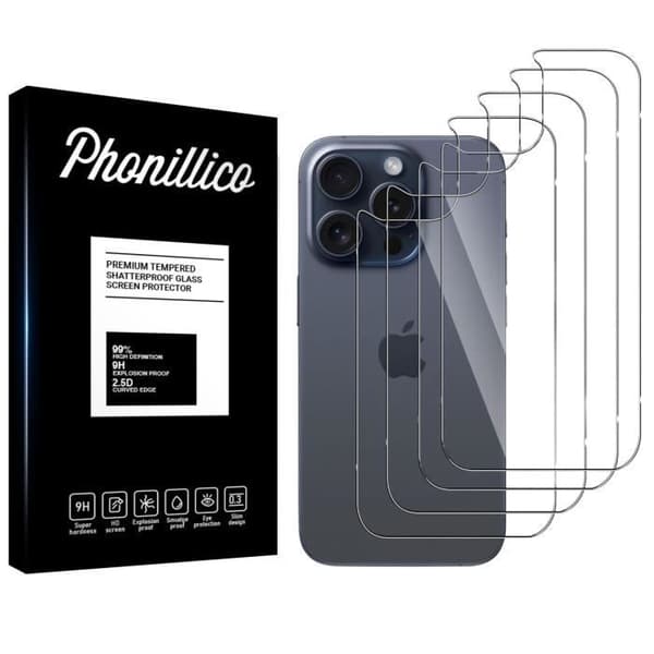 Skyddande film - Phonillico® - iPhone 14 PRO - Paket med 4 - Häftigt glas - Repbeständig