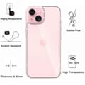 Miniatyrbild 3 av 4: Skyddfilm - Phonillico® - iPhone 15 - Paket 2 - Härdat glas - Rep-resistant