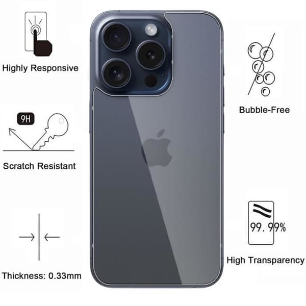 Skydd Film - Phonillico® - iPhone 14 PRO MAX - Paket med 2 - Tempererat Glas - Ripsbeständig