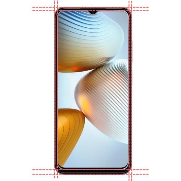 Skyddande film - Phonillico® - Xiaomi Poco M4 5G - Paket med 2 - Härdat glas - Repåterhållande