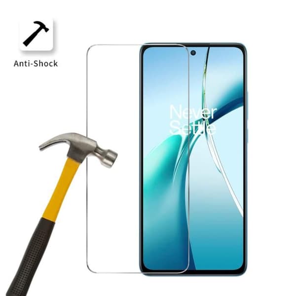 Skyddsglas - Phonillico® - OnePlus Nord CE 4 Lite 5G - Härdat Glas - Paket med 4 - Represistent