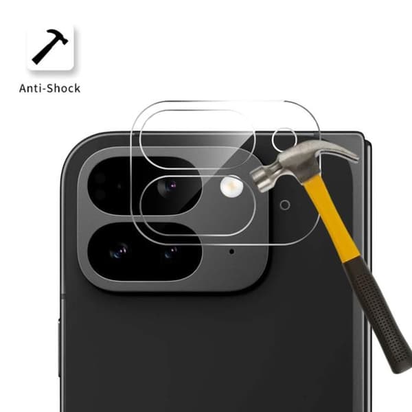 Skyddskamera - Phonillico® - Google Pixel 9 Pro Fold - Härdat glas - Paket med 2 - Ripskyddande