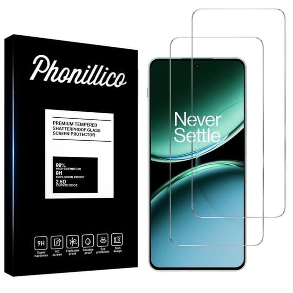 Skärmskydd - Phonillico® - OnePlus Nord 4 5G - Härdat Glas - Pack av 2 - Repfritt