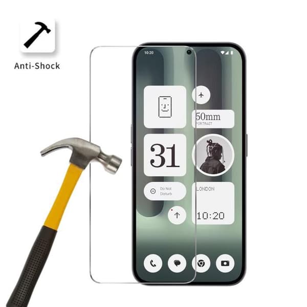 Skärmskydd - Phonillico® - Nothing Phone 2A Plus - Härdat Glas - Pack om 2 - Repellents mot Repor