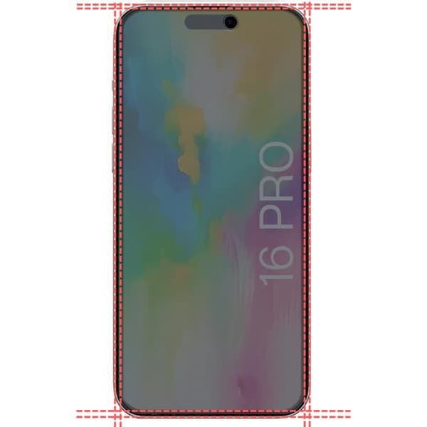 Skärmskydd - Phonillico® - iPhone 16 PRO - Härdat glas - Pack om 2 - Anti-spion