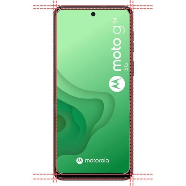 Film glas-skydd för skärm - Phonillico - Motorola Moto G54 - Pack 2 - Härdat glas - Repåtrståndig