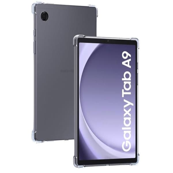 Coque + 2 Dämpade Glas - Phonillico - Samsung Galaxy Tab A9 2023 - Stötsäker - Silikon - Transparent