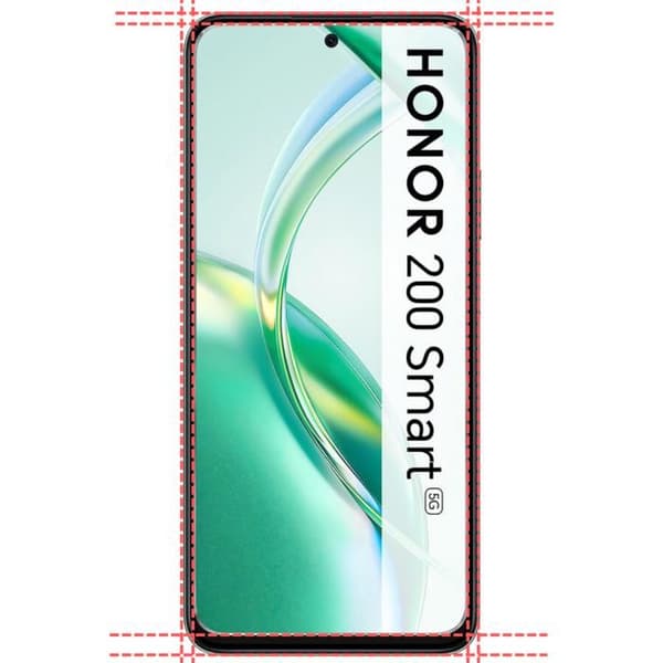 Skärmskydd - Phonillico® - Honor 200 Smart 5G - Härdat Glas - Pack med 4 - Repellerande
