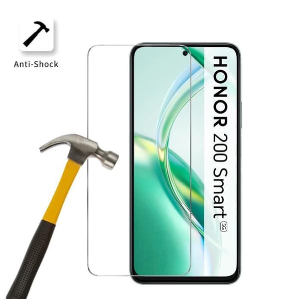 Skärmskydd - Phonillico® - Honor 200 Smart 5G - Härdat Glas - Pack med 4 - Repellerande