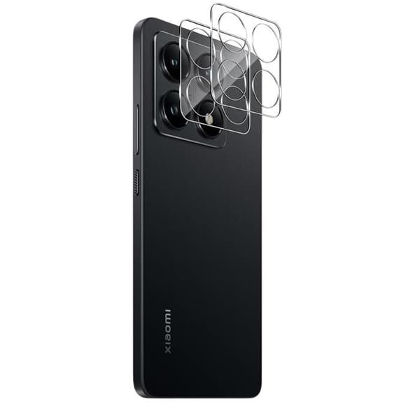Skyddskamera - Phonillico® - Xiaomi 14T - Härdat glas - Paket med 2 - Rep-resistant