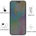 Miniatyrbild 4 av 6: Härdat glas - Phonillico - iPhone 16 PRO MAX - Anti-spion - Pack 2 - Repellerande mot repor