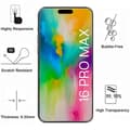 Miniatyrbild 3 av 6: Härdat Glas - Phonillico® - iPhone 16 PRO MAX - Pack 2 - Skärmskydd - Kameraskydd
