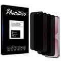 Miniatyrbild 1 av 5: Film Noir Anti Espion - Phonillico® - iPhone 16 Plus - Pack om 4 - Härdat Glas - Repellerande mot Repor
