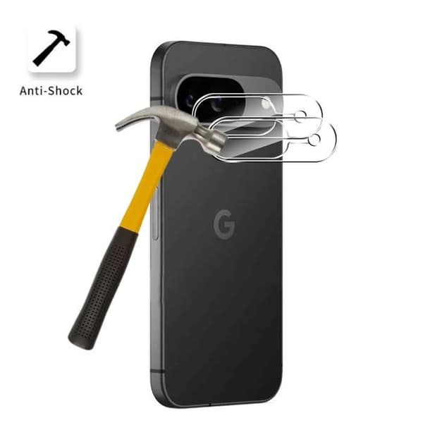 Skyddskamera - Phonillico® - Google Pixel 9 - 2-pack - Härdat glas - Repbeständig