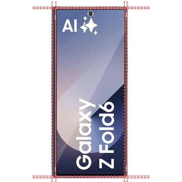 Film i Plast - Phonillico® - Samsung Galaxy Z FOLD 6 - Ultra Tunn - Anti Rep - Pack 2