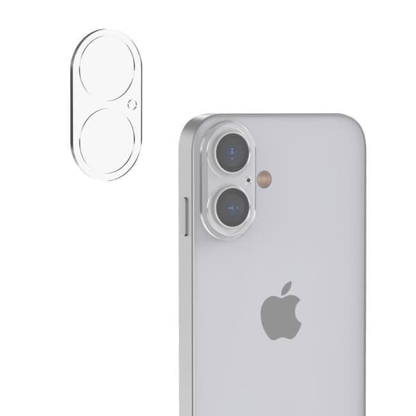 Skyddskamera - Phonillico® - iPhone 16 / 16 Plus - Härdat glas - Paket med 2 - Rep resistant
