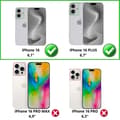 Miniatyrbild 2 av 5: Skyddskamera - Phonillico® - iPhone 16 / 16 Plus - Härdat glas - Paket med 2 - Rep resistant