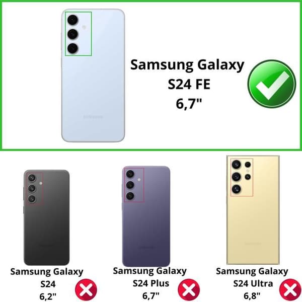 Skärmskydd - Phonillico - Samsung Galaxy S24 FE - Pack 2 - Ultra Tunn - Repellerande mot repor